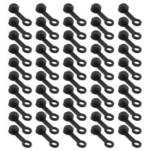 50Pcs Bicycles Hydraulic Brake Bleed Nipple Caps Bike Brake Bleeder Rubber Caps Black