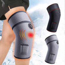 (Black, Single Hot Pack) New Rejuvaknee Knee Joint Massager Heat Physiotherapy Therapy Pain Relief Vibration Machine