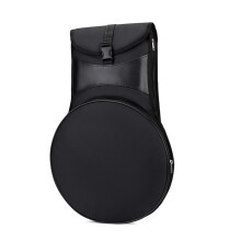 Portable Practice Pad Bag for Drummers with Organized Storage Black