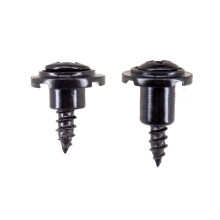 2pcs Electric Guitar String Retainer Guide Tree Round Slotted Guides Trees Black