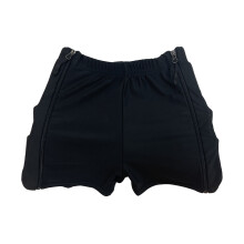 Kids Ski Hip Guard Shorts for Skiiing, Snowboard, Roller Skating, Sketeboard Black M