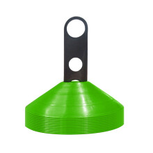 10Pcs Agility Soccer Cones with Plastic Brackets Agility Football Cones Green