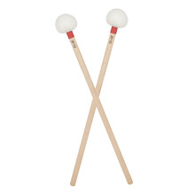 1 Pair Timpani Drum Stick Felt Drumstick Hammer Percussion Band Stick Red