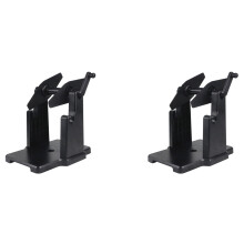 2X External Rolls Label Holder, 2 in 1 Fanfold Stack Paper Holder for Desktop Thermal Label Printer