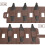 8-slot Propellers Container for Case with Quick Release Propellers Kit for Brown bag D 6