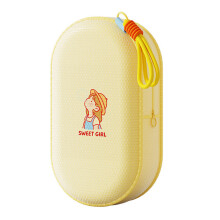 Beach Travel Storage Bag with Structured Shell Form for Poolside Packing Yellow Color