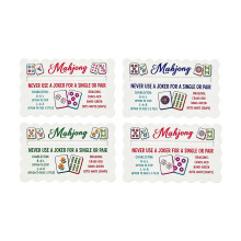 American Mahjong Line Finder Cards, Acrylic 4 Piece Table Guide