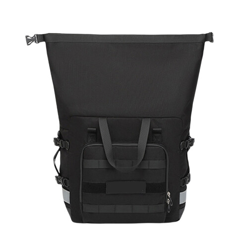 Motorcycle Side Bag Motorcycle Saddlebags Storage Bag with Shoulder Strap Black