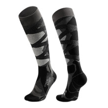 Skiing Socks Knee High Socks Snowboarding Socks Ski Socks for Cold Weather Black gray L
