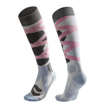 Cold Weather Socks Ski Socks Knee High Socks Outdoor Sports Socks Warm Socks Pink blue L