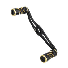 Aluminum Alloys Fishing Reels Handle Water Drop Reels Handle Easy Black tea golden D