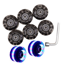 Double Row Skating Skateboard Quads Skate Replacement Wheels Roller Skate Pink blue green
