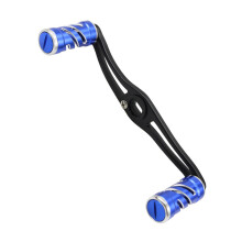 Aluminum Alloys Fishing Reels Handle Grip Replacement Fishing Baitcast blue silver S