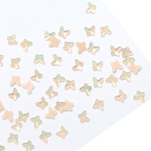 50Pcs Butterfly Nail Rhinestones Flat Back Nail Gems Diy Nails Art Decorations Butterfly