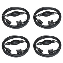 4X 300CM Boat Fuel Hose 6mm Gas Hose Connector Outboard Boat Engine Petrol Tank Connectors Kit for Motor
