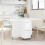 VidaXL vidaXL Dinning Table 2 pcs 140 x 80 x 77 cm Engineered Wood White 1