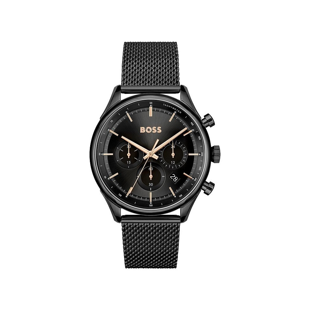 Hugo Boss Black Steel Mesh Chronograph Mens Watch 1514065
