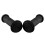 1Pair Soft Kid Bikes Grip Rubber Bikes Handlebars Grip Cycling Accessorys Black 1