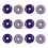 Soft Tennis Racket Dampener Vibration Reducer for String Bed Practice and Rally Grape 1