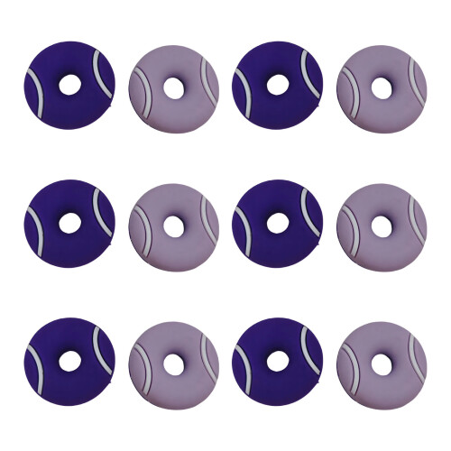 Soft Tennis Racket Dampener Vibration Reducer for String Bed Practice and Rally Grape