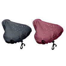 2Pcs Oxford Cloth Waterproof Saddles Rain Dust Cover For Outdoor Parking Cycling Black red
