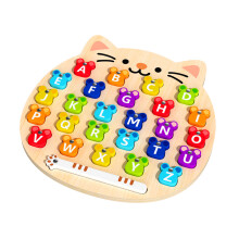 Wooden Alphabets Puzzle 26 Letters Uppercase Lowercase For Kids Educational Play