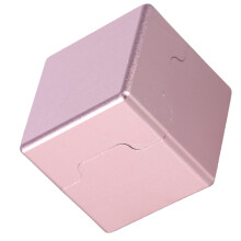 Square Cue Tip Chalk Holder Aluminum Magnetic Billiard Pool Chalks Carrying Case Rose gold