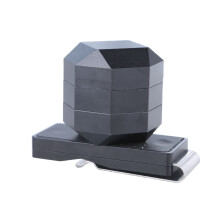 3-Layer Portable Pool Chalks Holder with Fixed Clip Billiard Chalks Case Black