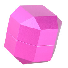 Pool Chalks Holder 2-Layer Octagonal Small Pool Chalks Case for Pool Snooker Pink