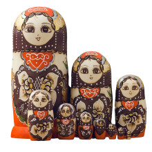10Layered Handmade Matryoshka Collectible Russian Nesting Dolls Souvenir Gifts