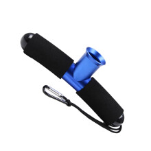 Fishing Fighting Waist Belt Aluminum Alloy Fishing Belt Rod Holder with Lanyar