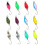 12Pcs Metal Spoon Lures Baits Casting Spinner Baits Steel Single Hook Fishhooks 3.5 grams 1