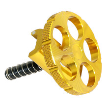 Folding Bike Hinges Clamp C Buckle Aluminum Alloys C Buckle Bike Rotary Button Gold