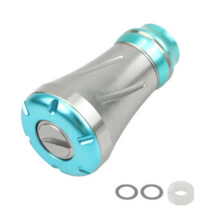 Aluminum Alloy Fishing Reel Accessories Fishing Reel Rocker Reel Handle Knobs Blue silver