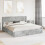 VidaXL vidaXL Bed Frame with Storage and Headboard Concrete Grey 180 x 200 cm 1