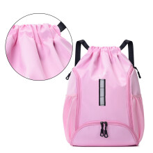 Sport Bag Basketball Bag Drawstring Backpack Gym Bag Football Bag Pink