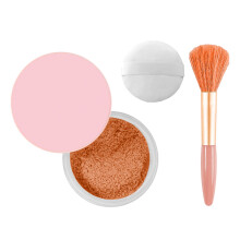 Setting Powder with Brush Blurring Setting Powder Oil Control Setting Powder Orange