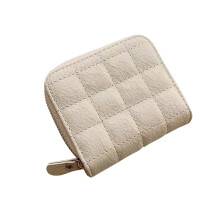 Elegant Short Wallet Easy to Carry PU Leather Coin Purse Change Bag for Off white