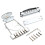 6 String Guitar Trapeze Tailpiece Bridge Short Guitar Tailpiece with Hardware 1