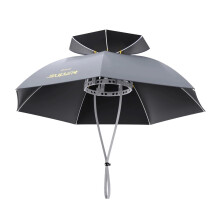 Head shade hat for garden work, fishing, and outdoor rest Fishing Umbrella Hat Grey M