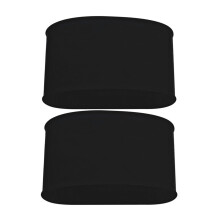 1 Pair Shin Guard Straps Silicones Shin Pad Holder Practical Black Medium size diameter