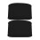 1 Pair Shin Guard Straps Silicones Shin Pad Holder Practical Black Medium size diameter 1