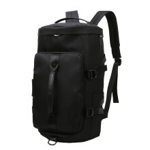 Essential Travel Backpack for Sports and Fitness Large Capacity Shoulder Bag Black