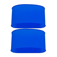 1 Pair Shin Pad Holder Soccer Shin Guard Straps Silicones for Blue Medium size diameter