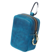 Mini Belt Waist Coin Key Purse Military Pack Small Card Pouches Rectangles-shape Bluish