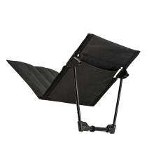 Backrest Floor Chair for Camp Stops and Viewing Area Seating Folding Beach Chair Black
