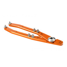 Rear Shock Oil Seal Seat Remover Wrench, Metal Twin Arm for Motorcycle Service 1