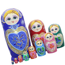 Hand Painted Babushka Doll Russian Nesting Dolls Traditional Folk Art Matryoshka