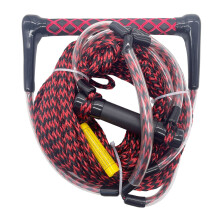 Water Ski Rope Boats Surfing Rope Adjustable Wake Surfs Rope with Handle Black red