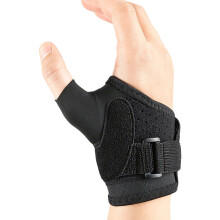 Thumb Bandage Wrist Brace with Moldable Stay and Soft Wrap Daily Support Black right hand